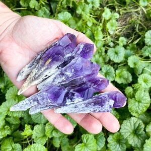 Bahia Amethyst Dragons Tooth Elestial Wand Crystal Witchcraft Witchy Rocks 2”-3”